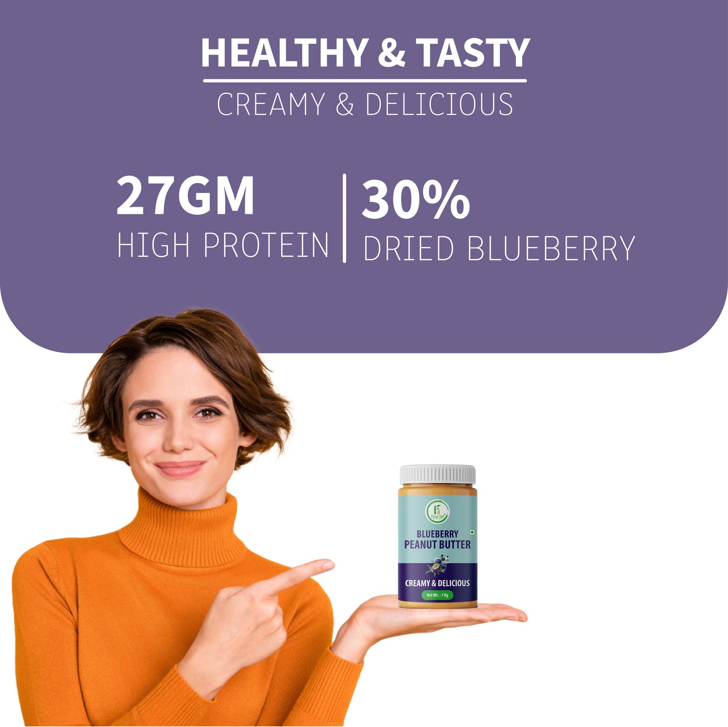 Blueberry Peanut Butter ā Berry Good Nutrition in a Jar! (Pack Of -2)