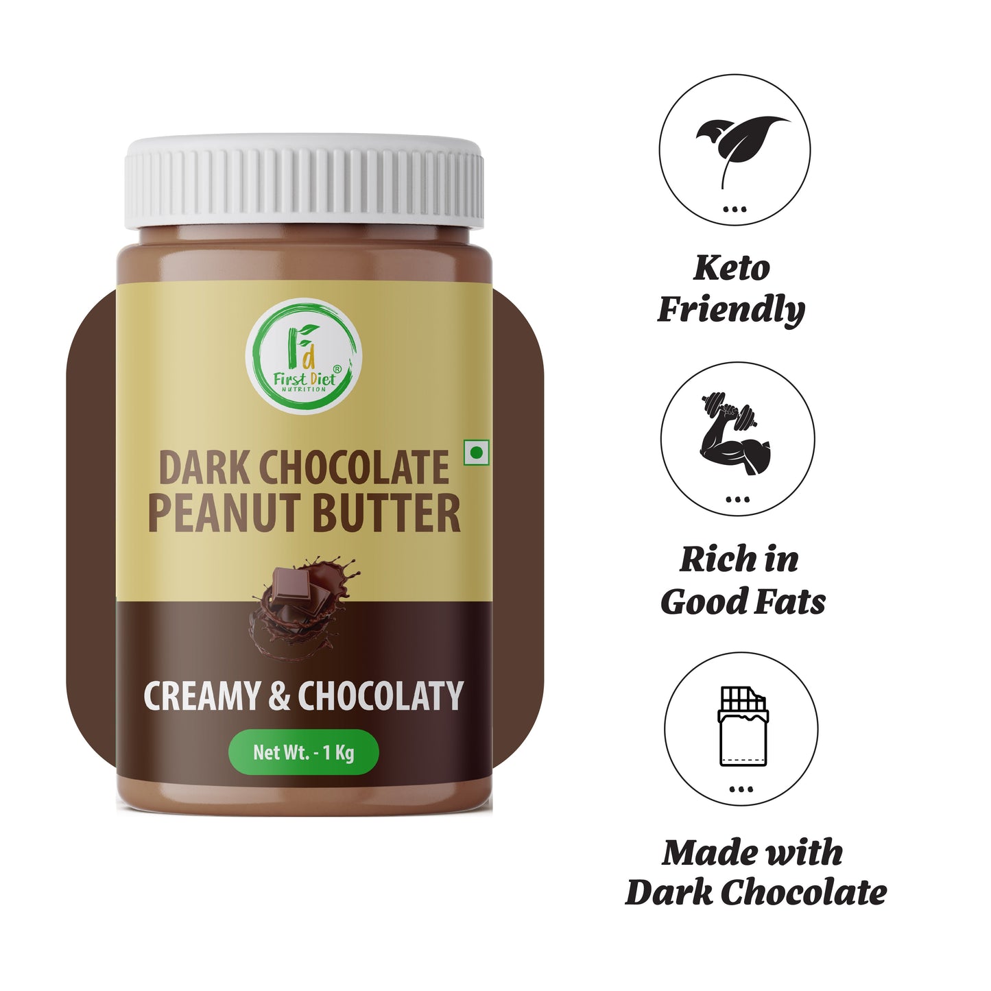 Dark Chocolate Creamy Peanut Butter – Decadence Meets Nutrition!
