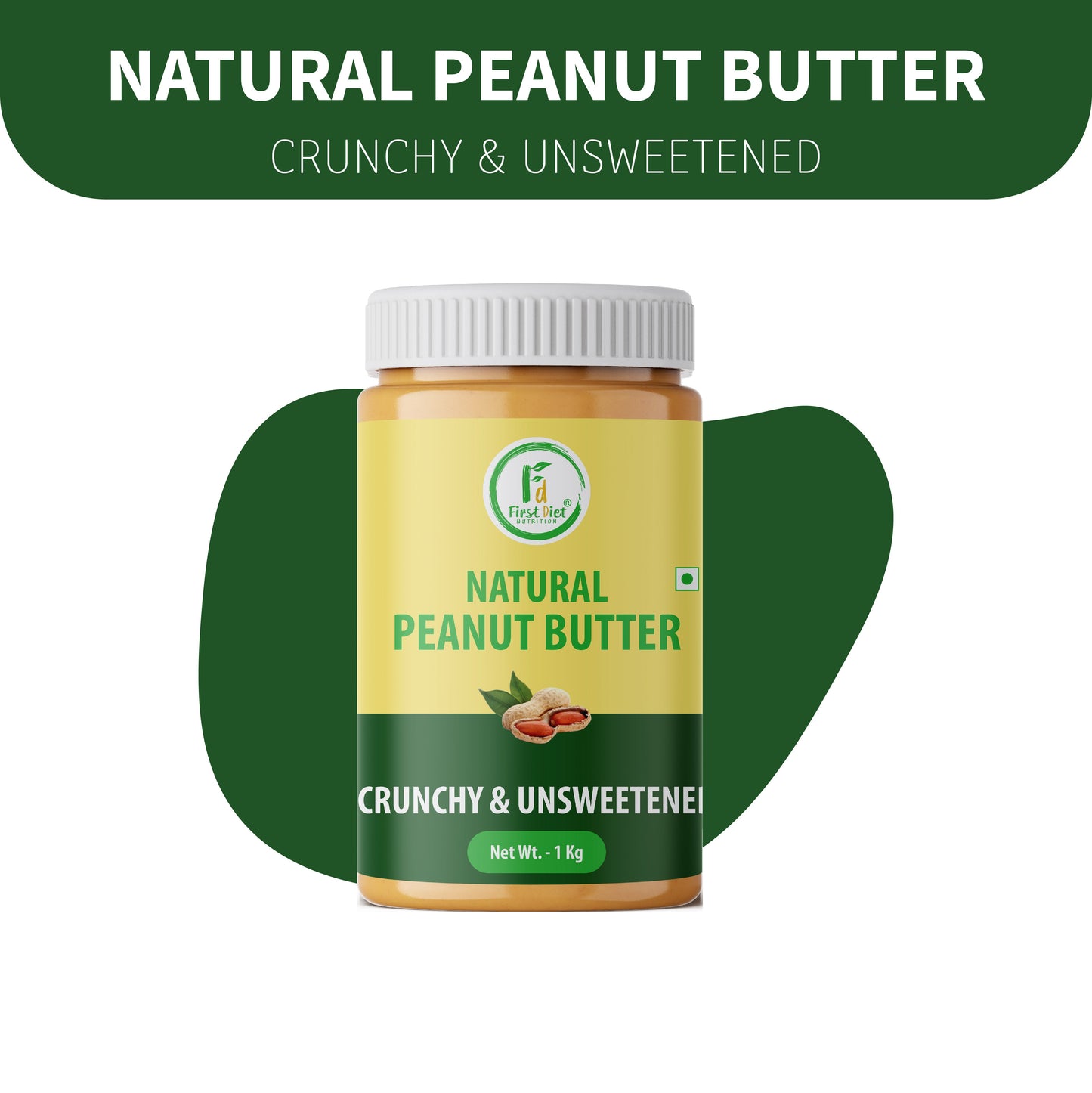 Natural Crunchy Peanut Butter – Crunch into Clean Energy! (Pack of -2)