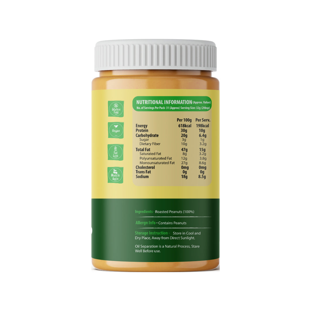 Natural Crunchy Peanut Butter – Crunch into Clean Energy! (Pack of -2)