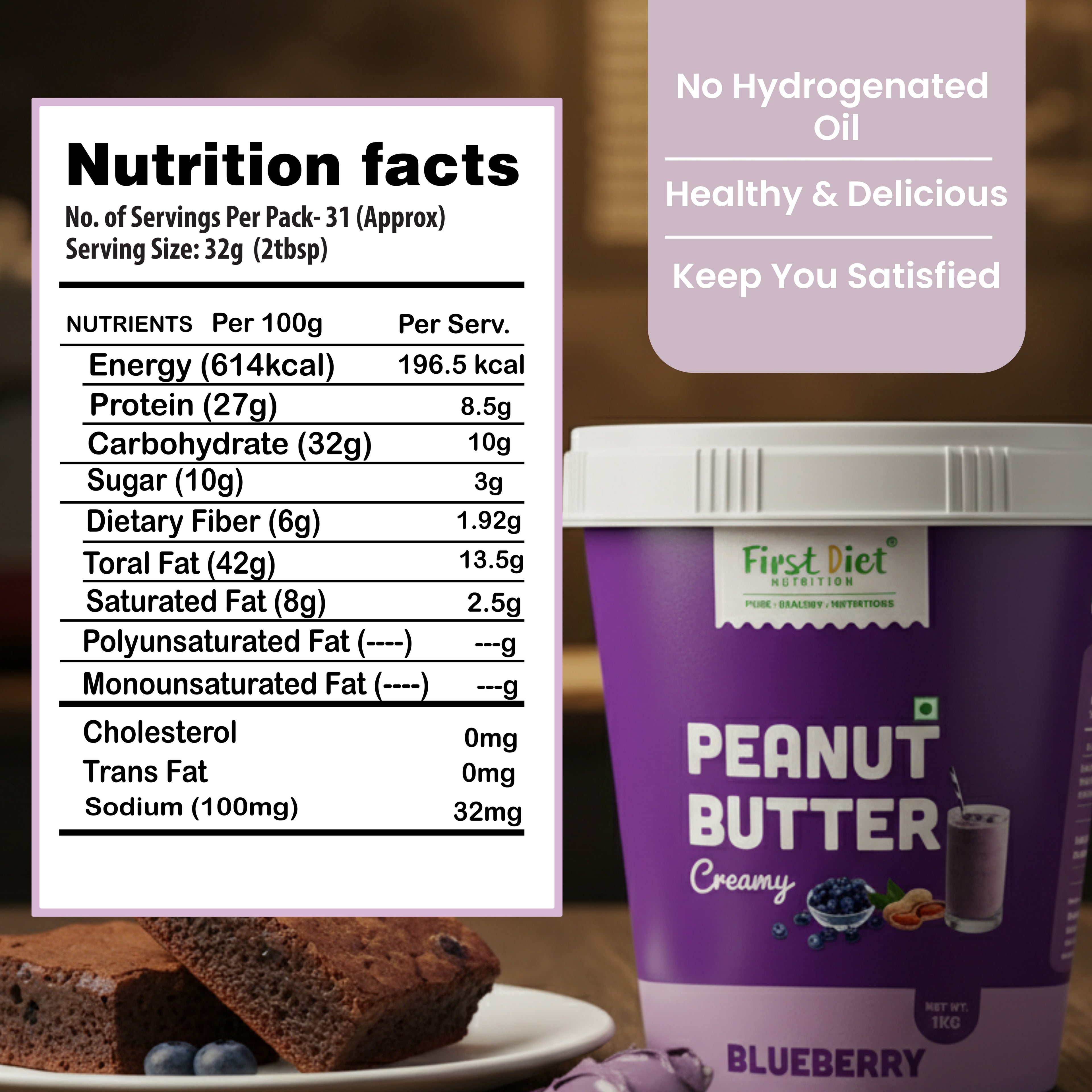 Blueberry Peanut Butter – Berry Good Nutrition in a Jar!