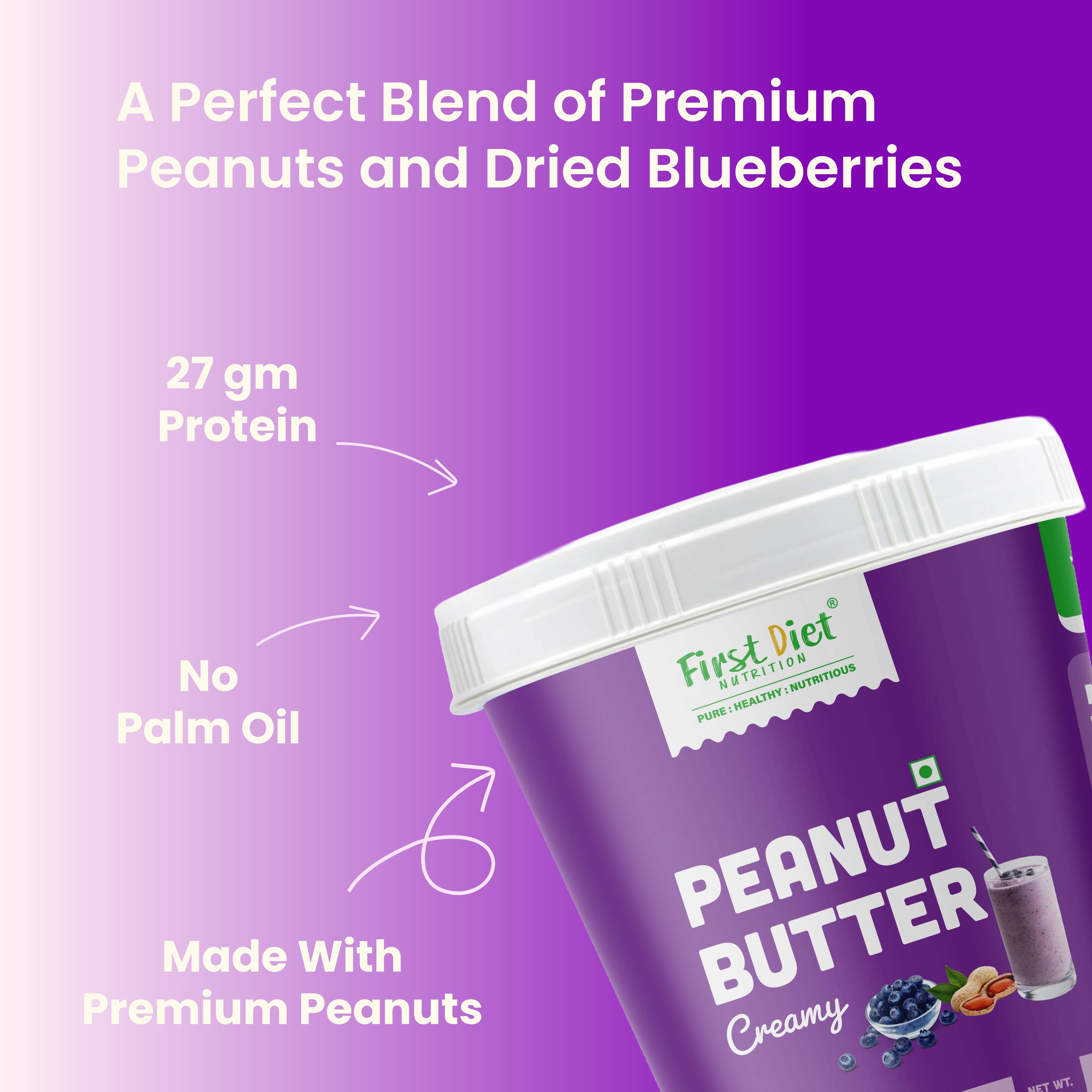 Blueberry Peanut Butter – Berry Good Nutrition in a Jar!