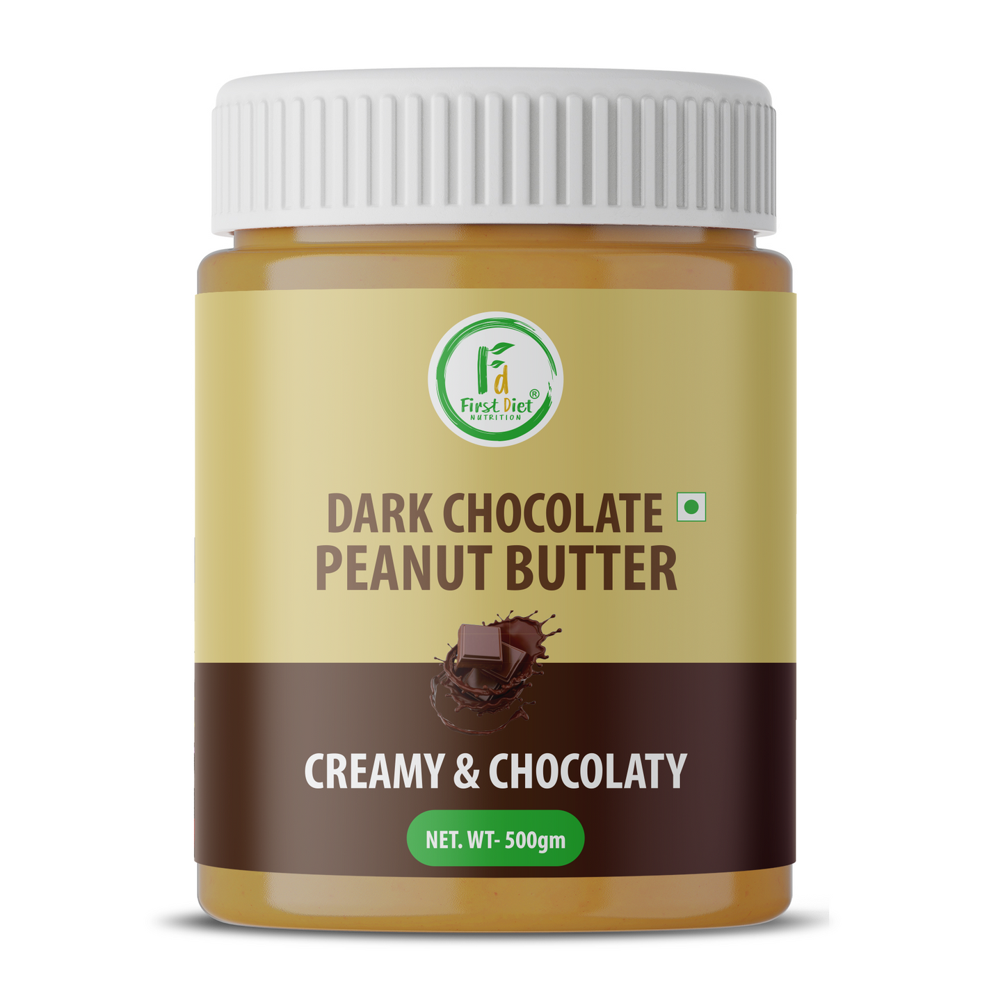 Dark Chocolate Creamy Peanut Butter – Decadence Meets Nutrition! (500gm)