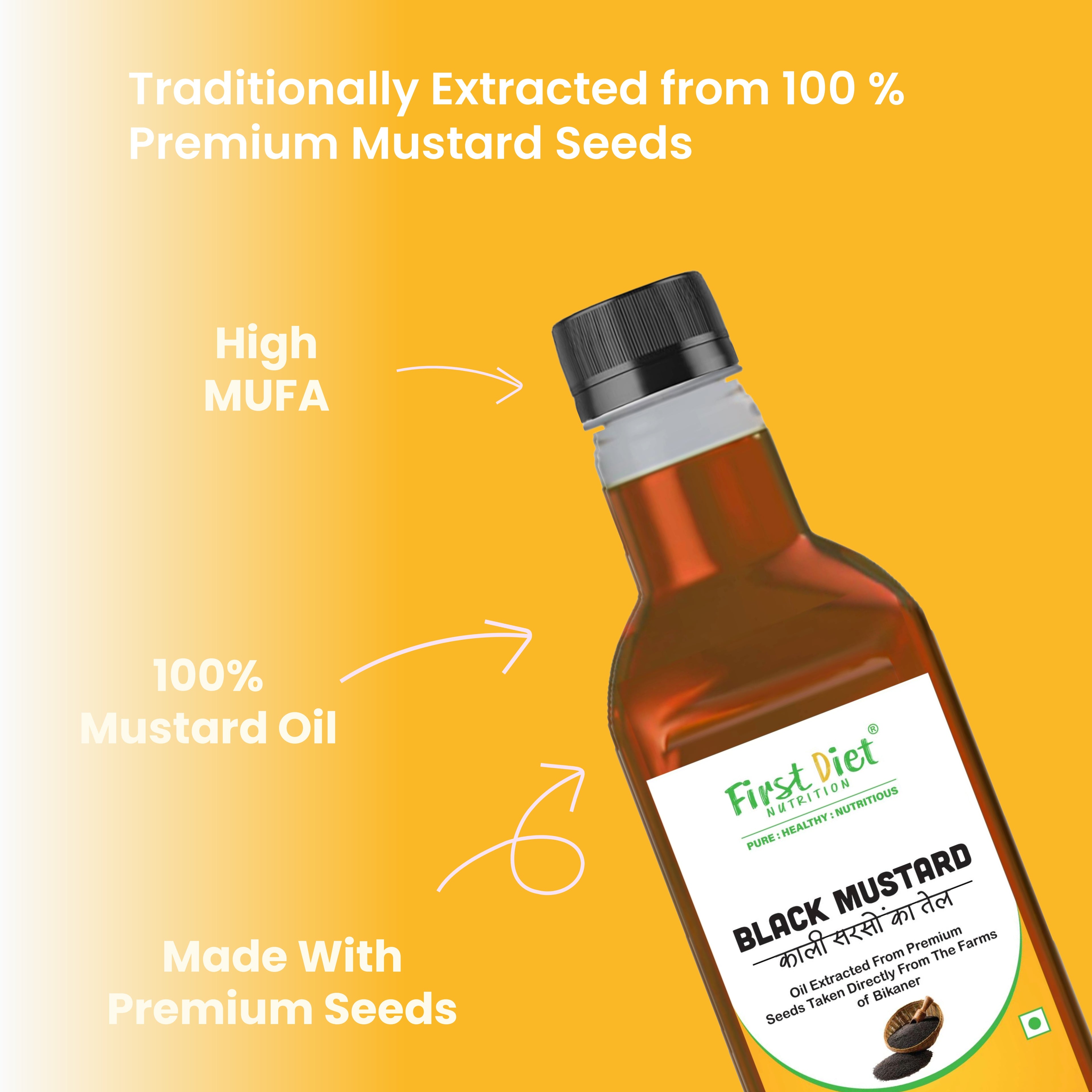 Black Mustard Cold Pressed Oil – Pure Essence of Nature!