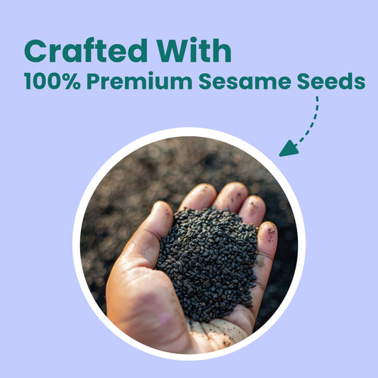 Black Sesame Cold Pressed Oil - Black Gold of Wellness (Pack of -2)