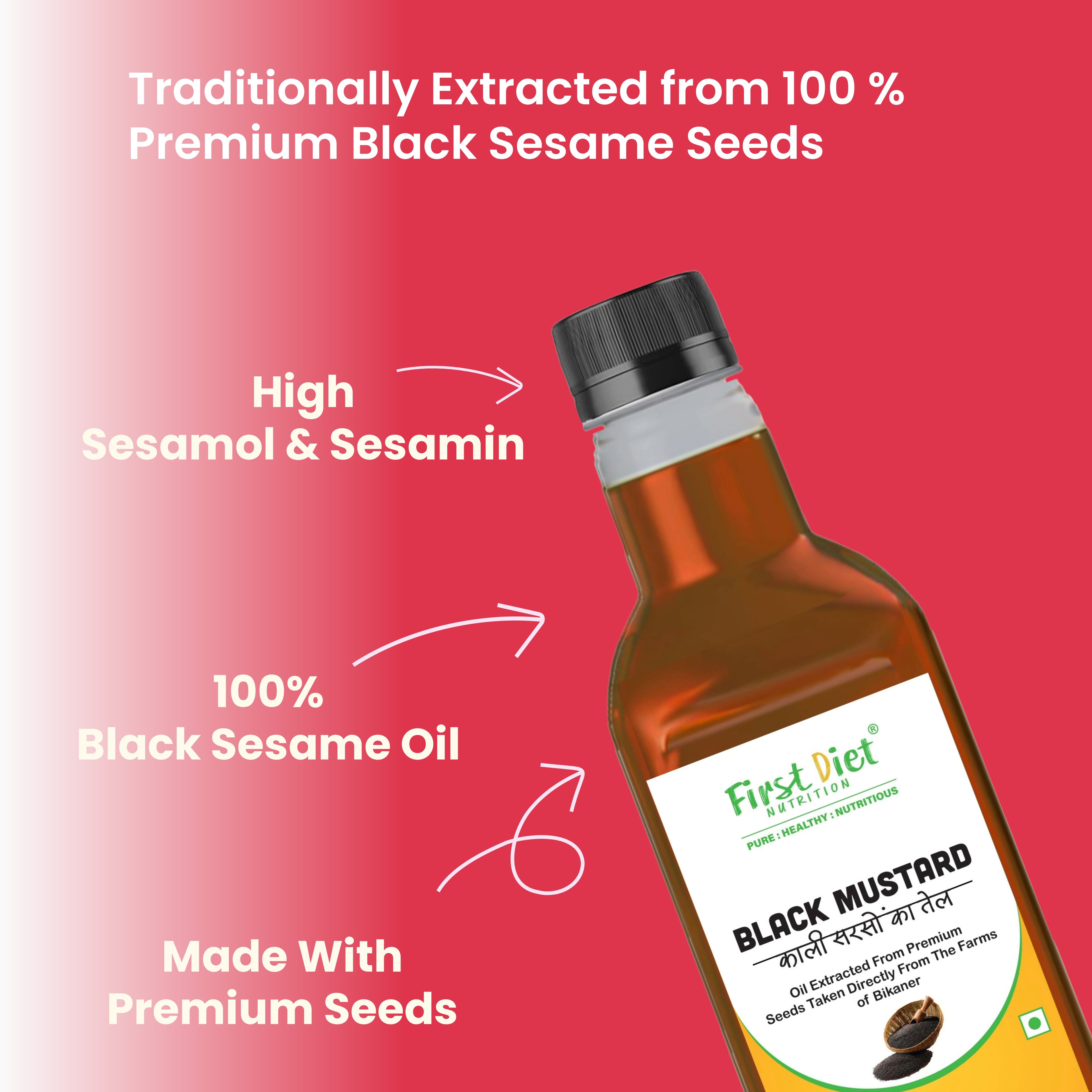 Black Sesame Cold Pressed Oil - Black Gold of Wellness