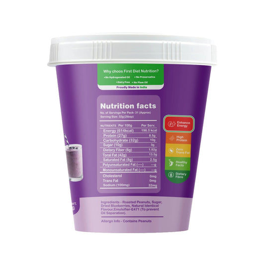 Blueberry Peanut Butter – Berry Good Nutrition in a Jar!