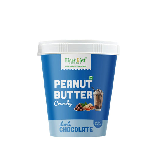 Dark Chocolate Crunchy Peanut Butter – The Perfect Crunch with a Cocoa Twist! (500gm)