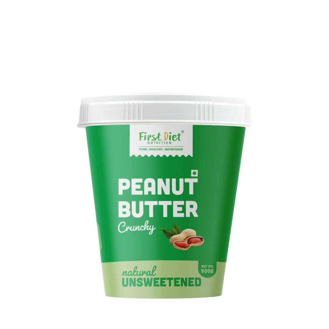 Natural Crunchy Peanut Butter – Crunch into Clean Energy! (500gm)