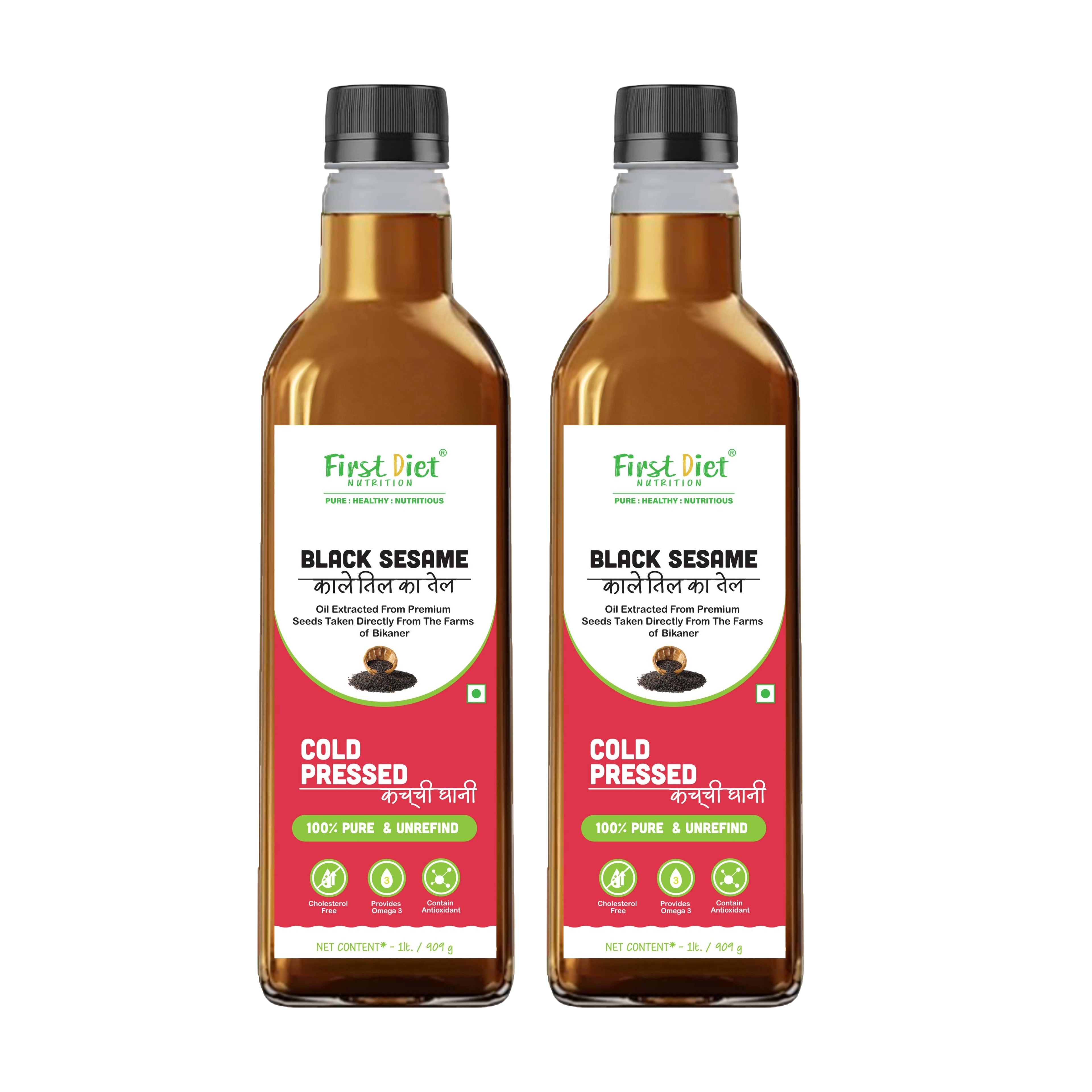 Black Sesame Cold Pressed Oil - Black Gold of Wellness