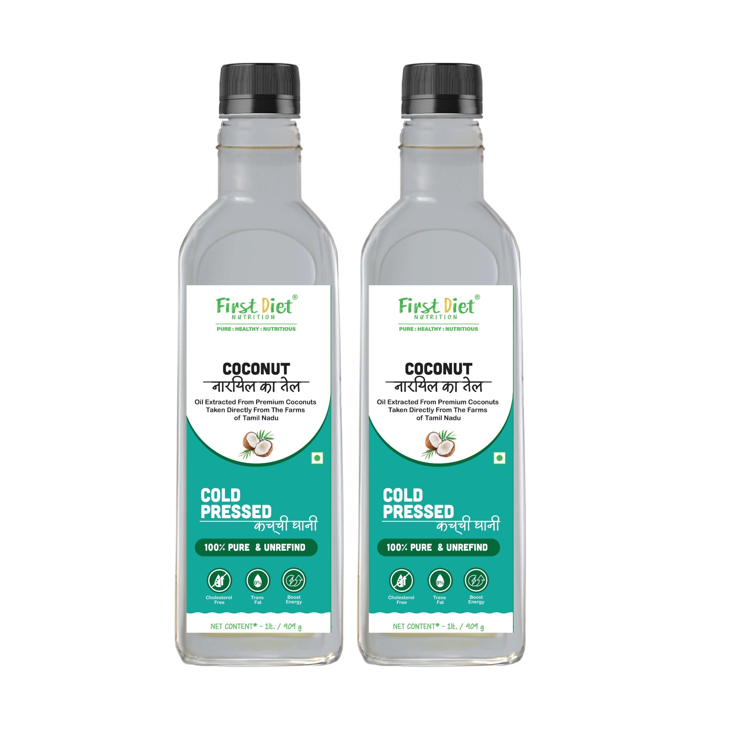 Coconut Cold Pressed Oil – 100% Natural, Unrefined & Chemical-Free | For Cooking, Skin & Hair Care