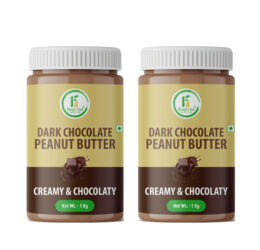 Dark Chocolate Creamy Peanut Butter 1 Kg (Pack of – 2)