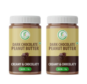 Dark Chocolate Creamy Peanut Butter 1 Kg (Pack of – 2)