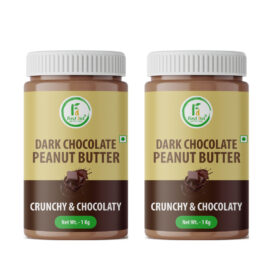 Dark Chocolate Crunchy Peanut Butter 1 Kg (Pack of – 2)