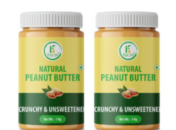 Natural Crunchy Peanut Butter 1Kg (Pack of – 2)