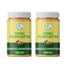 Natural Crunchy Peanut Butter 1Kg (Pack of – 2)