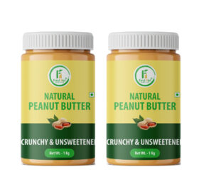 Natural Crunchy Peanut Butter 1Kg (Pack of – 2)