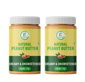 Natural Creamy Peanut Butter 1Kg (Pack Of 2)