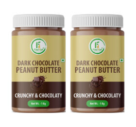 Dark Chocolate Crunchy Peanut Butter 1 Kg (Pack of – 2)