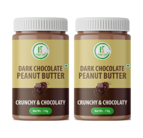 Dark Chocolate Crunchy Peanut Butter 1 Kg (Pack of – 2)